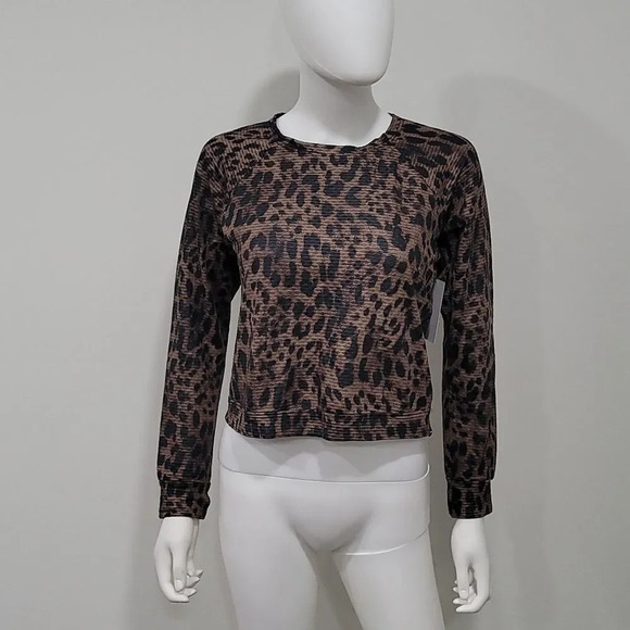 KORAL Sofia Netz leopard-print stretch-jersey top - Picture 3 of 12